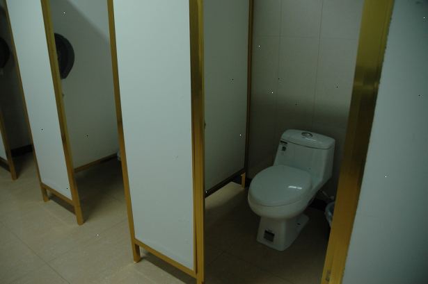 Hvordan å eliminere en våt toalettsetet i ladies ' bad. Alltid se og tørk setet før du setter deg.
