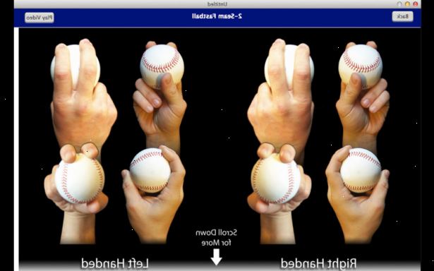 Hvordan å kaste en 12 6 curveball. Litt trekke fingrene og hånden ned mens slippe ballen.
