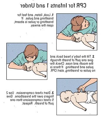 Hvordan gjøre HLR på en baby. Sjekk om barnet er bevisst.