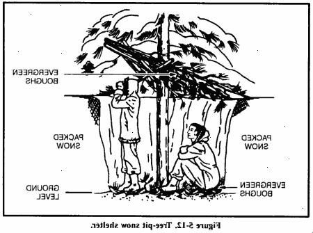 Hvordan lage et krisesenter i villmarken. Finn et egnet sted å bygge.