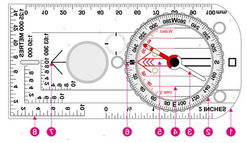 Hvordan du bruker et kompass. Forstå den grunnleggende utformingen av kompass.