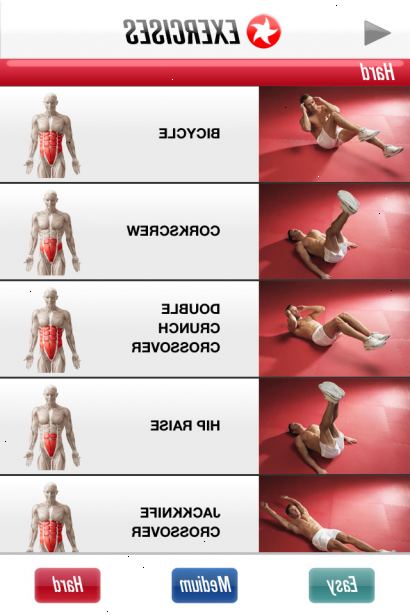 Hvordan gjøre en 6 pack abs workout. Dag 1.